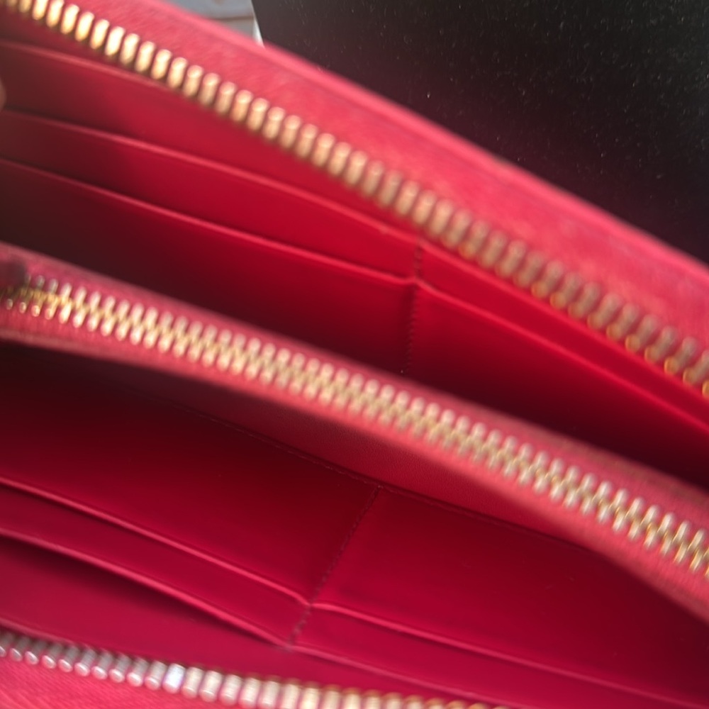 Prada  Pink Saffiano Zippy Wallet - Picture 5 of 8